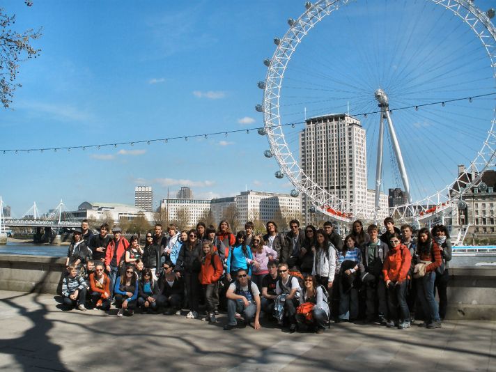 Studenti GJW v Londýně.